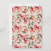 Apple of 素朴 Our Eye Baby Shower招待状 招待状 (裏面)