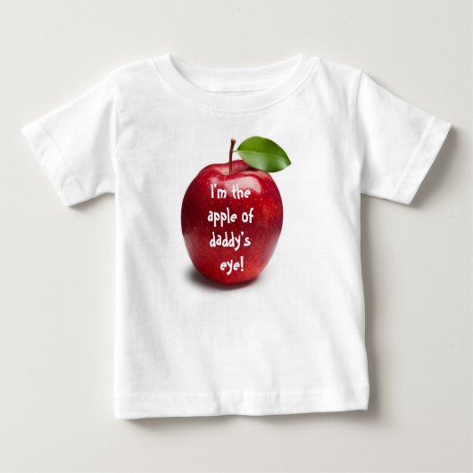 APPLE OF DADDY'S EYE TEE ベビーTシャツ (正面)
