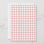 Apple of Eye Gingham Bear Baby Showerありがとう カード (裏面)