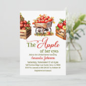 Apple of Her Eye秋マーケットバスケットブライダルシャワー 招待状 (スタンド正面)