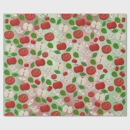 “Apple of My Eye” ドットアート包装紙 ラッピングペーパー