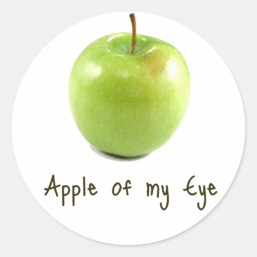 Apple of my eye ラウンドシール (正面)