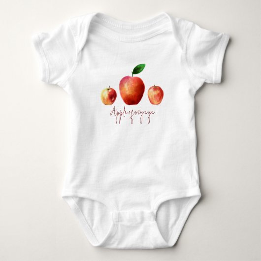 Apple of My Eye Baby Clothes ベビーボディスーツ (正面)