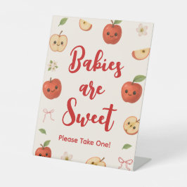 Apple of My Eye Baby Showerのベビーは甘い 台座サイン