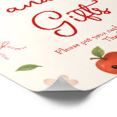 Apple of My Eye Baby Shower Books & Gift ポスター (角)