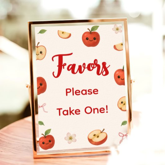 Apple of My Eye Baby Shower Faver ポスター