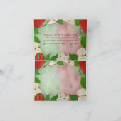 Apple Of My Eye Baby Shower Folded Thank You Card サンキューカード (内部)