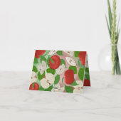 Apple Of My Eye Baby Shower Folded Thank You Card サンキューカード (裏面)