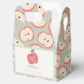 Apple of my Eye Green Boy Baby Shower フェイバーボックス (オープン)