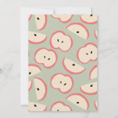 Apple of my Eye Green Boy Baby Shower 招待状 (裏面)