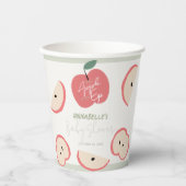 Apple of my Eye Green Boy Baby Shower 紙コップ (正面)