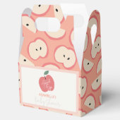 Apple of my Eye Pink Girl Baby Shower フェイバーボックス (オープン)