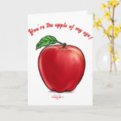 Apple of My Eye Valentine's Day Card カード (黄色い花)