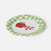 Apple of our Eyeの最初の誕生日 ペーパープレート (アングル)