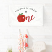 Apple of our Eyeの最初の誕生日 横断幕 (インサイチュ)