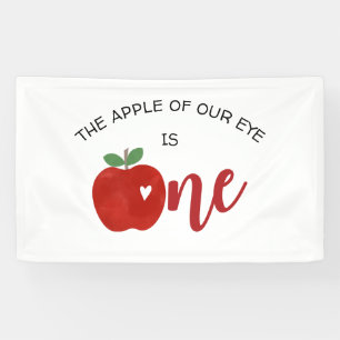 Apple of our Eyeの最初の誕生日 横断幕