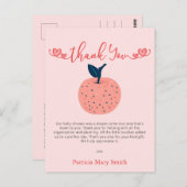 Apple of our Eye秋ベビーシャワーありがとう ポストカード (正面/裏面)