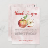 Apple of our Eye秋ベビーシャワーありがとう ポストカード (正面/裏面)