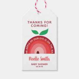 Apple of our Eye、Apple Rainbow、Baby Shower ギフトタグ
