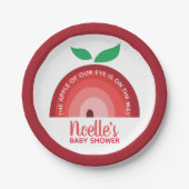 Apple of our Eye、Apple Rainbow Baby Shower ペーパープレート (正面)