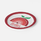 Apple of our Eye、Apple Rainbow Baby Shower ペーパープレート (アングル)