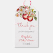 Apple of Our Eye Baby Showerありがとう ギフトタグ (正面)