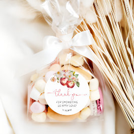 Apple of Our Eye Baby Showerありがとう ラウンドシール