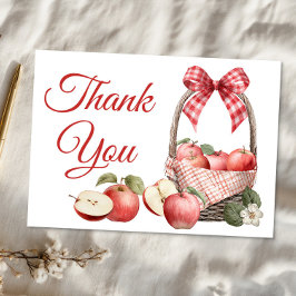 Apple of Our Eye Baby Showerサンキューカード サンキューカード