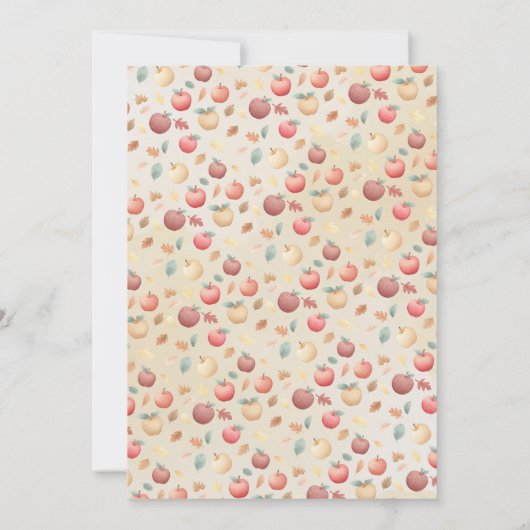 Apple of our Eye Baby Shower 招待状 (裏面)