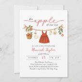 Apple of Our Eye Baby Shower 招待状 (正面)