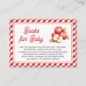 Apple Of Our Eye Baby Shower Book Request エンクロージャーカード (正面)