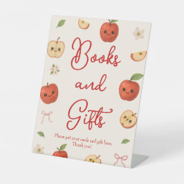 Apple of Our Eye Baby Shower Books & Gift 台座サイン