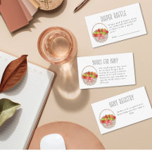 Apple of Our Eye Baby Shower Enclosureカード