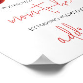 Apple of Our Eye Baby Shower Envelope Station ポスター (角)