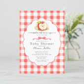 Apple of Our Eye Baby Shower Invitation 招待状 (スタンド正面)