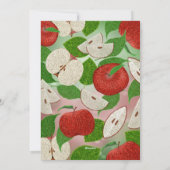 Apple of Our Eye Baby Shower Invitation Rustic シーズンカード (裏面)