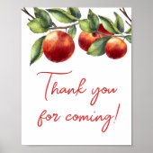 Apple of Our Eye Baby Shower Thank 来 for ポスター (正面)