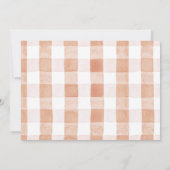 Apple of our Eye Basket & Treeフォト誕生日 招待状 (裏面)