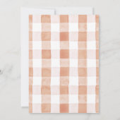 Apple of our Eye Basket & Tree 1st Birthday 招待状 (裏面)