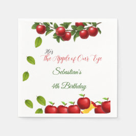 Apple of Our Eye Birthdayパーティー スタンダードカクテルナプキン
