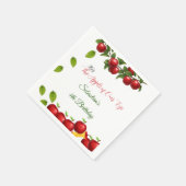 Apple of Our Eye Birthdayパーティー スタンダードカクテルナプキン (角)