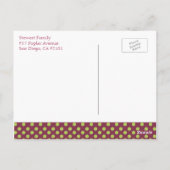 Apple of Our Eye Birthday Partyありがとうはがき ポストカード (裏面)