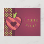 Apple of Our Eye Birthday Partyありがとうはがき ポストカード (正面)