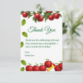 Apple of Our Eye Birthday Thank You Card サンキューカード (スタンド正面)