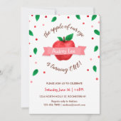 Apple of our Eye First Birthday Party 招待状 (正面)