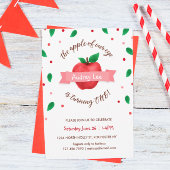 Apple of our Eye First Birthday Party 招待状