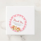 Apple of Our Eye Gingham Baby Shower フェイバータグ (インサイチュ)