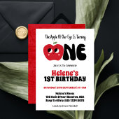 Apple Of Our Eye Girl 1st誕生日パーティー 招待状