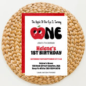 Apple Of Our Eye Girl 1st誕生日パーティー 招待状