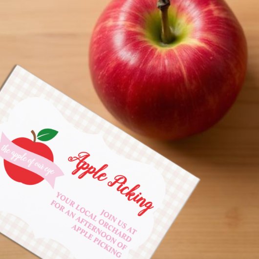 Apple Of Our Eye Girls Birthday Apple Picking エンクロージャーカード